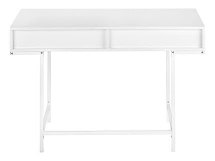 Computer Desk For Home Office, Storage Drawers, Marble Look Contemporary & Modern