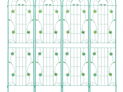 Metal Garden Trellis Rustproof Trellis For Climbing Plant Outdoor Flower Support