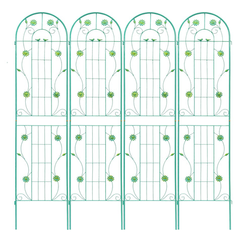 Metal Garden Trellis Rustproof Trellis For Climbing Plant Outdoor Flower Support