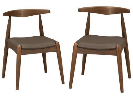 Dining Chairs With Ergonomic Backrest (Set of 2)