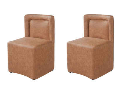 Vintage Upholstered Dining Chairs (Set of 2)