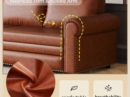 Chesterfield Sofa & Pull Out Bed