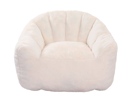 Beanbag Chair, Beanbag Sofa Chair With Armrests Stuffed High Density Foam
