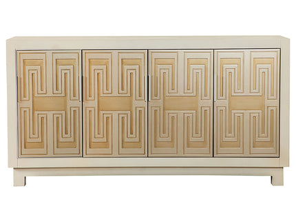 Wanda - Rectangular 4 Door Accent Cabinet - White