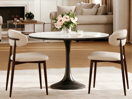 Upholstered Dining Chairs For Dining Room (Set of 2) - Beige