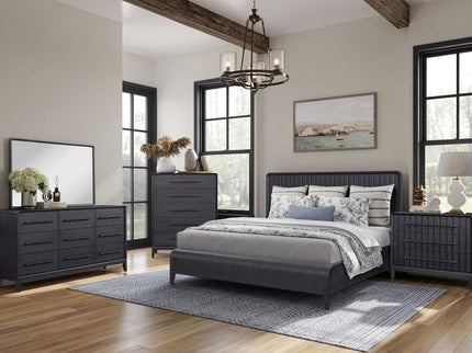 Waterfall Panel Bed & Design Elements
