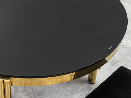 Oval Dining Table With Glass Top And Stainless Steel Base
