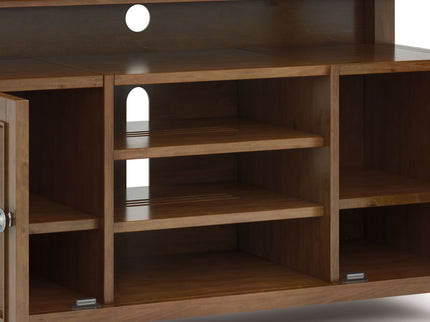 Amherst - TV Media Stand - Medium Saddle Brown