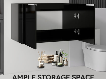 Floating Bathroom Vanity Cabinet With Soft Close Double Doors, Spacious Interior Storage, Wall Mounted, Cabinet Only