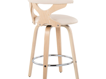 Gardenia - Mid Century Modern Fixed Height Counter Stool With Swivel (Set of 2)