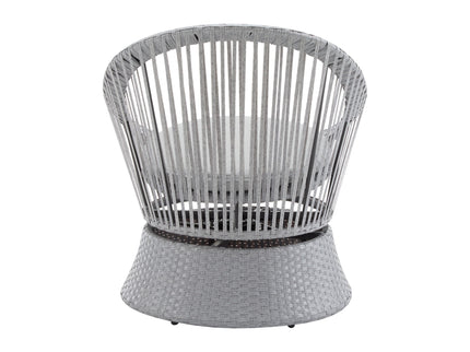 Modern Swivel Wicker Lounge Chair With Round Design