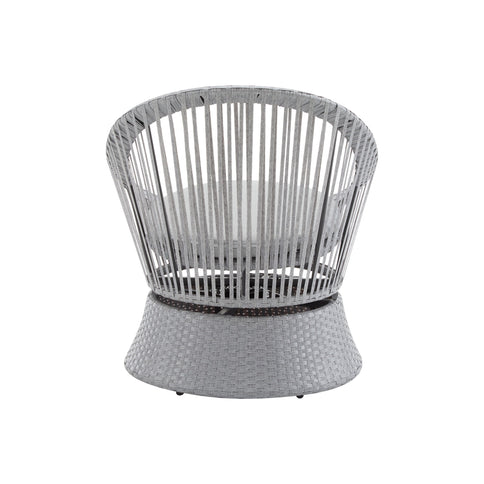 Modern Swivel Wicker Lounge Chair With Round Design