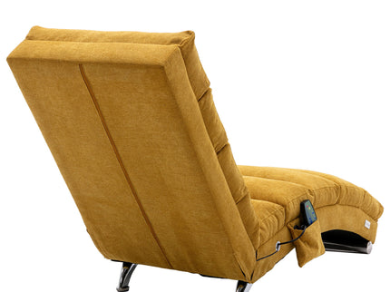 Massage Chaise Lounge Indoor With Remote Control, Ergonomic Electric Massage Lounger