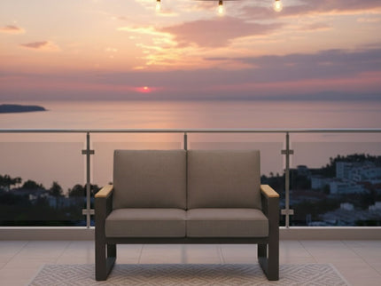 All-Weather Loveseat Sofa With Thick Cushions