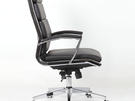 Office Chair, Breathable Mid Back Swivel Computer Chair With Foldable Armrest - Black