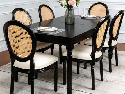 French Country Dining Chairs With Round Back (Set of 2)