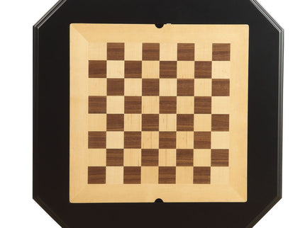 Bishop - Reversible Chess Checker Game Table With Game Tray (Chess Fingures Not Included)