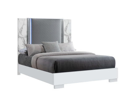 Moon - Modern Bed With LED Accent Lighting