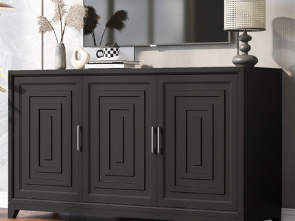 TV Stand, Media Console Cabinet With 2 Spacious Storage Space