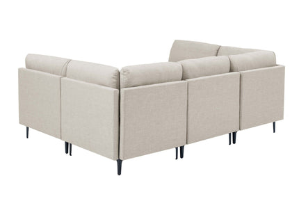 Upholstered Modular Sectional & Tall Legs