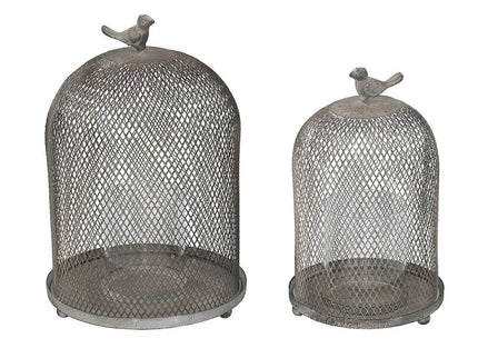 Ophira Sparrow Candle Holders (Set of 2) - Antique Gray