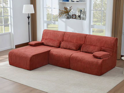 Oversized Sectional Sofa, Living Room Seating With Modular Design