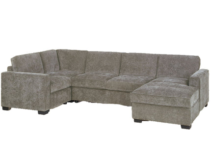 Sectional With RAF Chaise, Armless Loveseat & LAF 1 Arm Chair