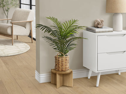 24" Tall, Artificial Plant, Palm, Indoor, Faux, Fake, Table, Floor, Greenery, Potted, Real Touch, Decorative - Green / Beige