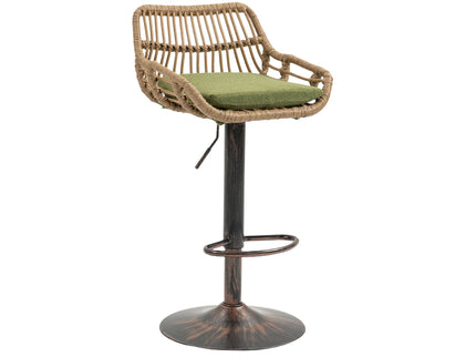 Modern Swivel Bar Stools Adjustable Counter Chairs With Footrest (Set of 2)