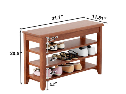 Multi Functional Double Layer Shoe Stool