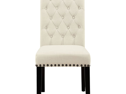 Button Tufted Side Chairs (Set of 2) - Beige