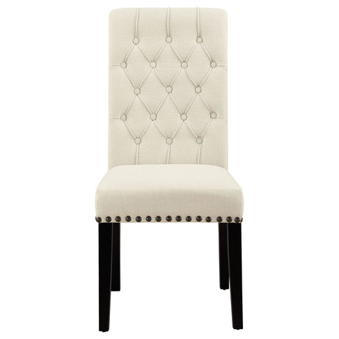 Button Tufted Side Chairs (Set of 2) - Beige