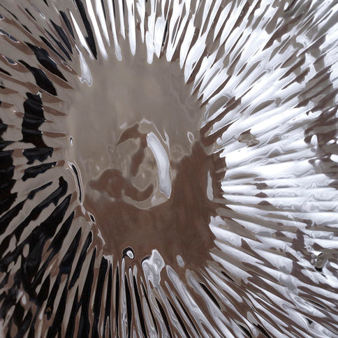 Textured Oversized Disc, Wall Decor For Living Room (Set of 3) - Silver