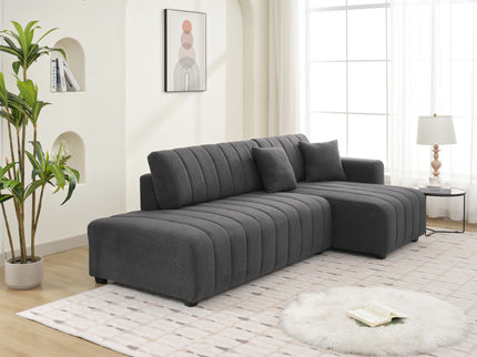 Jessica - Lamb Wool Sectional Sofa With Chaise