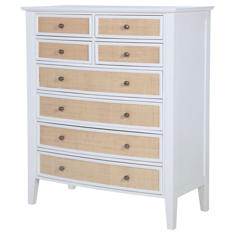 Talia - 8 Drawer Chest - White