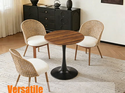 Round Dining Table With Tulip Style Base