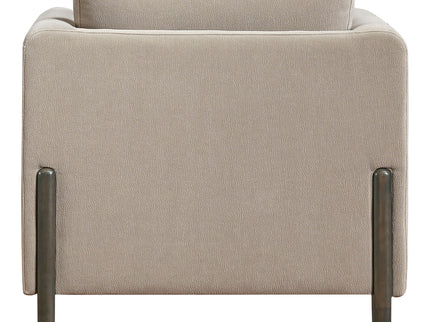 Fisher - Upholstered Panel Arm Accent Chair - Taupe
