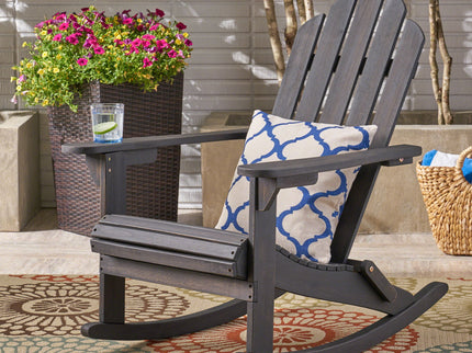 Echoes - Outdoor Acacia Wood Adirondack Rocking Chair
