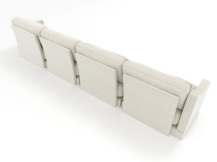 Elegant Sofa With Ergonomic Design And Lumbar Pillows