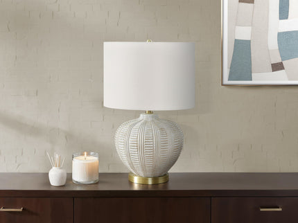 Transitional Lighting, Table Lamp, Resin - Cream