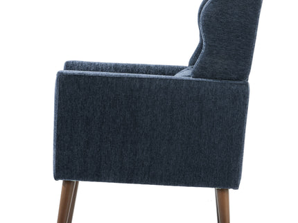 Modern Accent Chair, Arm Chairs For Living Room, Upholstered Mordern Armchair, Comfy Soft Padded Lounge Chair In Small Space, Bedroom, With Pillow, Solid Wood Leg