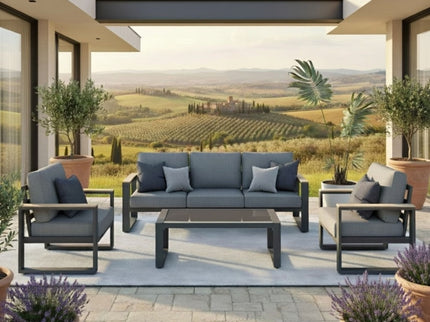 Modern Outdoor Sofa Set With Coffee Table