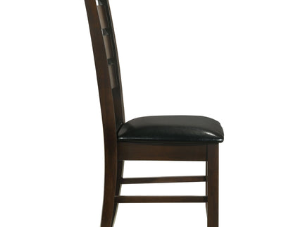 Padded Seat Side Chairs With Tapered Slats (Set of 2)