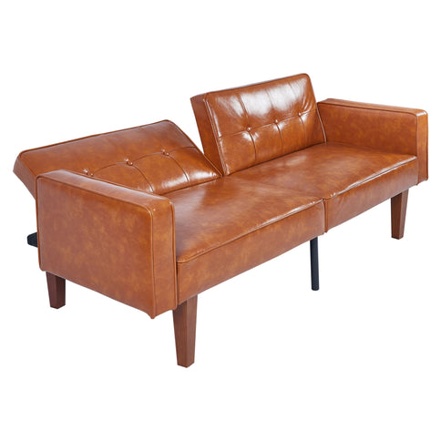 3 Position Split Back Futon Sofa Bed For Living Room