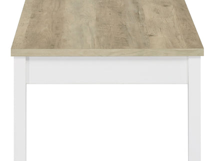 Quintara - 3 Piece Coffee Table Set - Natural / White