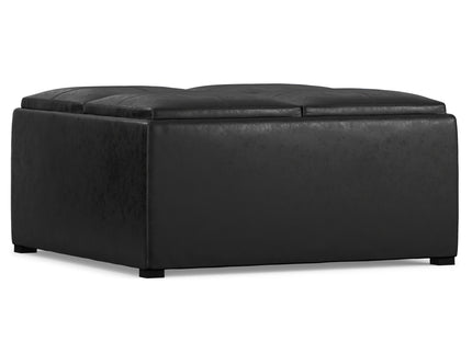 Avalon - Upholstered Square Coffee Table Storage Ottoman