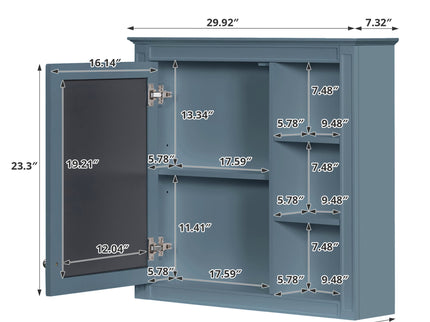 Modern Wall-Mounted Medicine Cabinet With Mirror