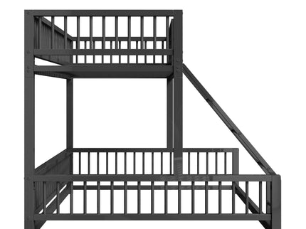 Bunk Bed With Ladder And Safety Guardrails