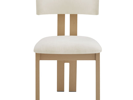 Modern Upholstered Armless Dining Chairs With Metal Legs