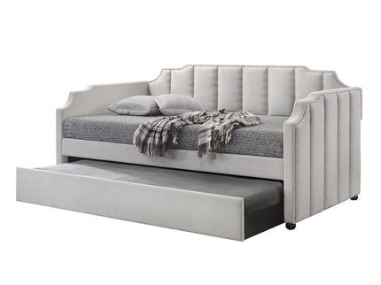 Peridot - Twin Daybed With Trundle - Dove Gray